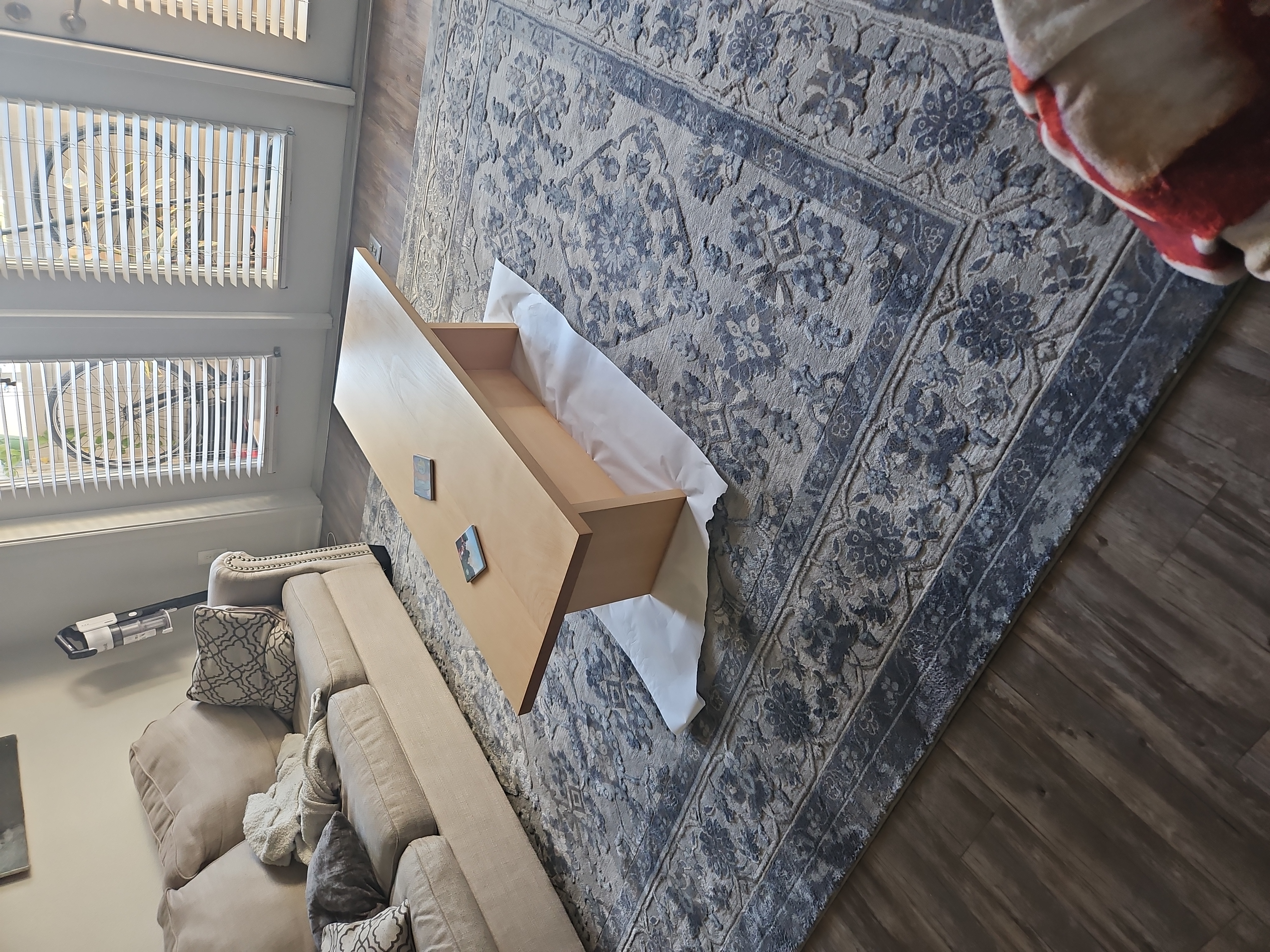 Glued up Beech wood table top